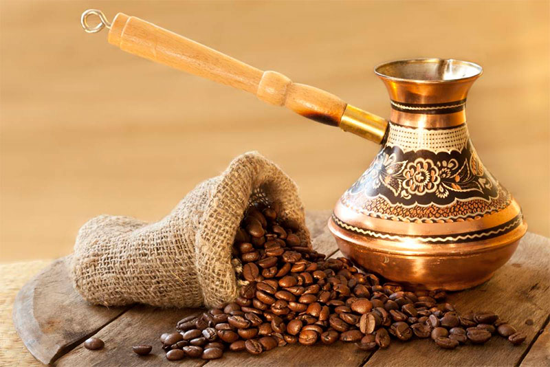Auswahlmöglichkeiten für türkischen Kaffee