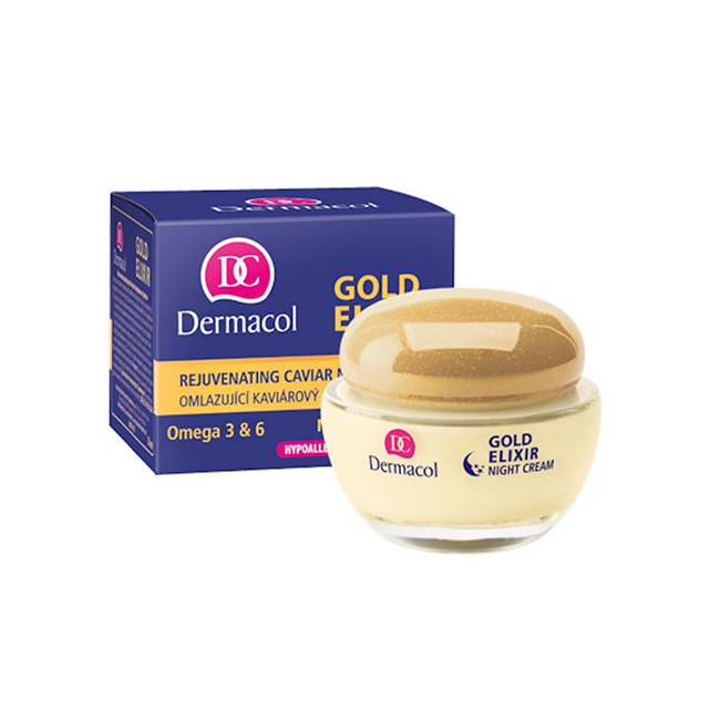 DERMACOL Gold Elixir fiatalító kaviár - a sűrű regeneráló krém