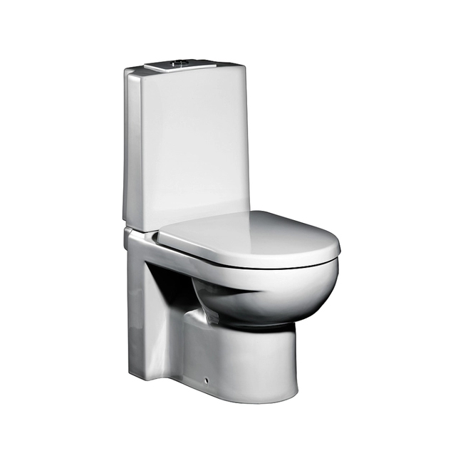 Gustavsberg Artik GB114310301231 - padló WC mikrohullámú, vízszintes kioldással és csobbanásgátlóval