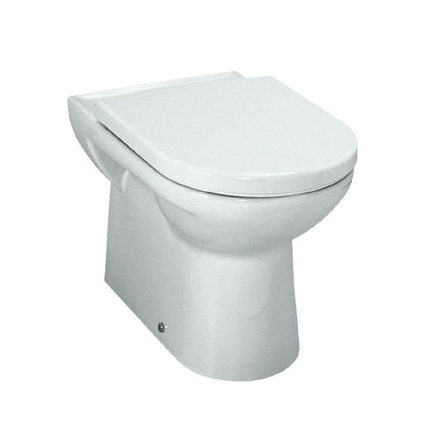LAUFEN Pro 8.2295.1.000.000.1 - an oval floor toilet with a hidden cistern