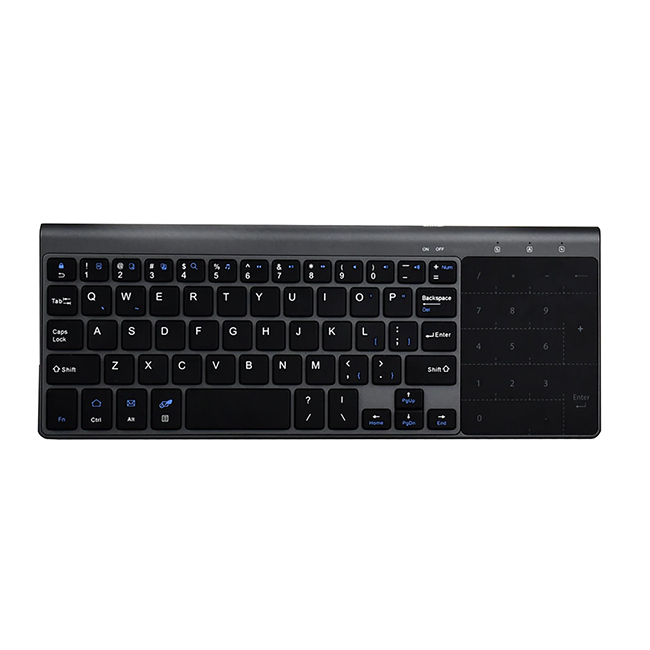 Zienstar 2.4g: mini clavier à pavé tactile sans fil et pavé numérique
