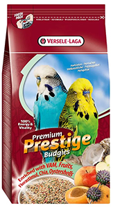 Versele-Laga Prestige Premium Budgies - vilja- ja hedelmävalikoima budgerigareille