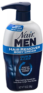 NAIR férfiak hajtisztító testápoló krém - szőrtelenítő zuhanykrém