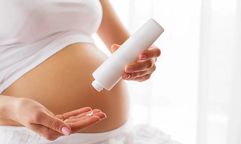 Creme gegen Schwangerschaftsstreifen