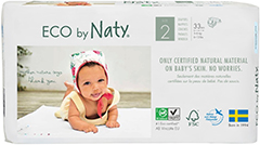 Eco a Naty újszülöttek számára - a leginkább környezetbarát