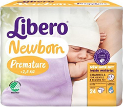 Libero Baby Soft 0 Frühgeburt - für Frühgeborene