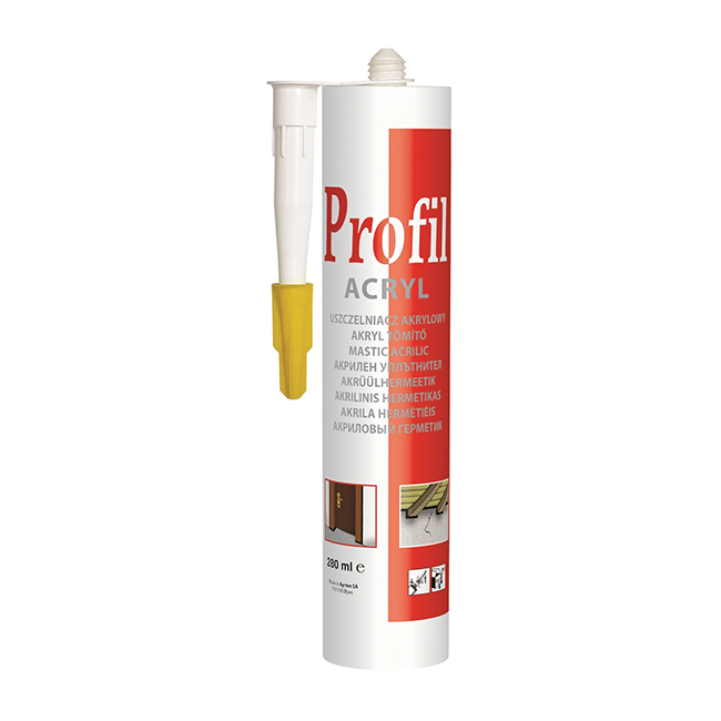 Soudal Profil Acryl white 280 ml - for large-scale interior work on walls and windows