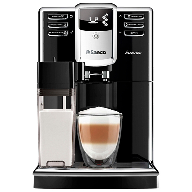 Incanto HD8916 - an elegant coffee machine with an integrated milk jug
