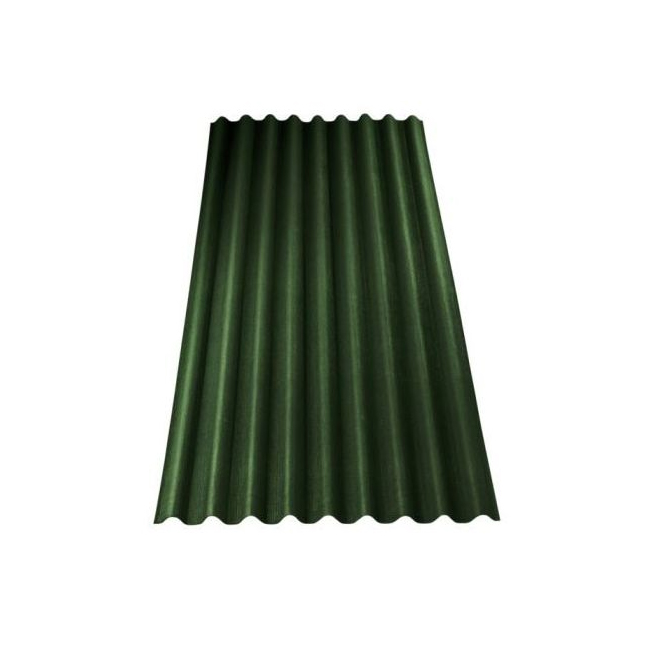 Ondalyuks bituminous corrugated sheet, green - for a gazebo in the yard