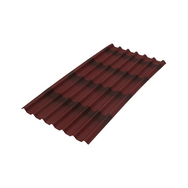 Tile Ondulin red 960x1950 mm - for a house on a hill