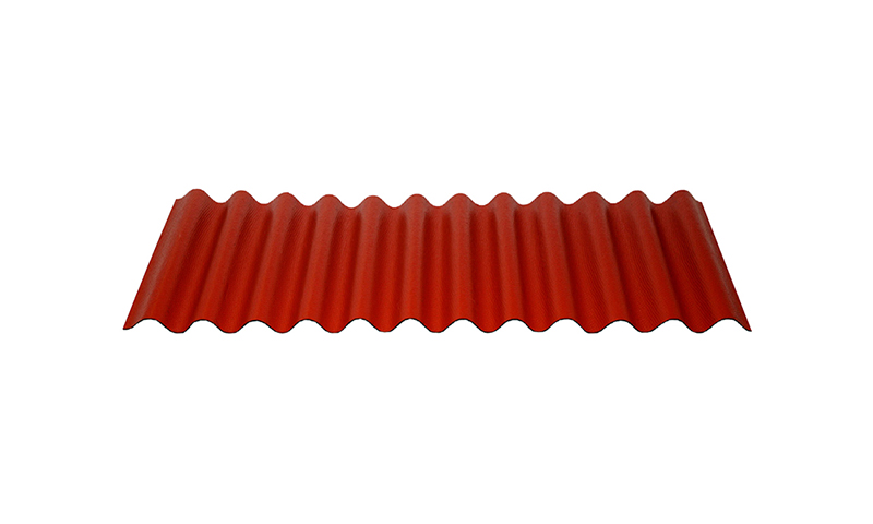 Corrugated roofing sheets NULIN, glossy red - for hangar roofing