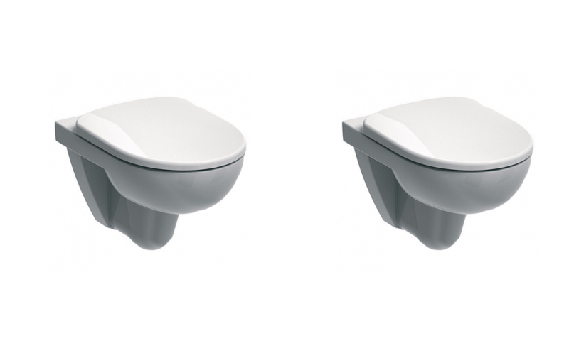 Ifo Special RP731300200 + Geberit Sigma 111.300.00.5 - Toilettes suspendues (Suède) avec installation en angle (Suisse)