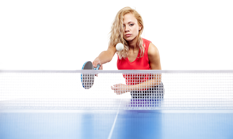 The principle of operation and the device racket for table tennis