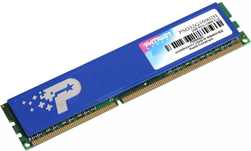Patriot Memory PSD32G16002H - the cheapest RAM