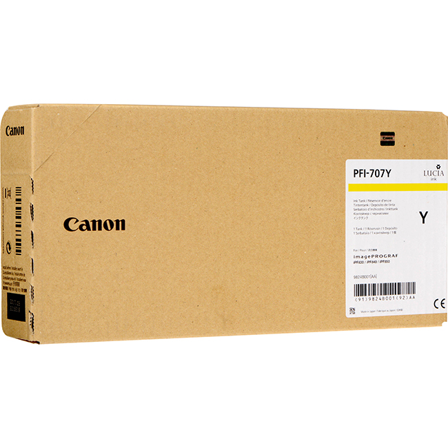 Canon PFI-707 - الخراطيش الأصلية للطابعات ذات التنسيق العريض