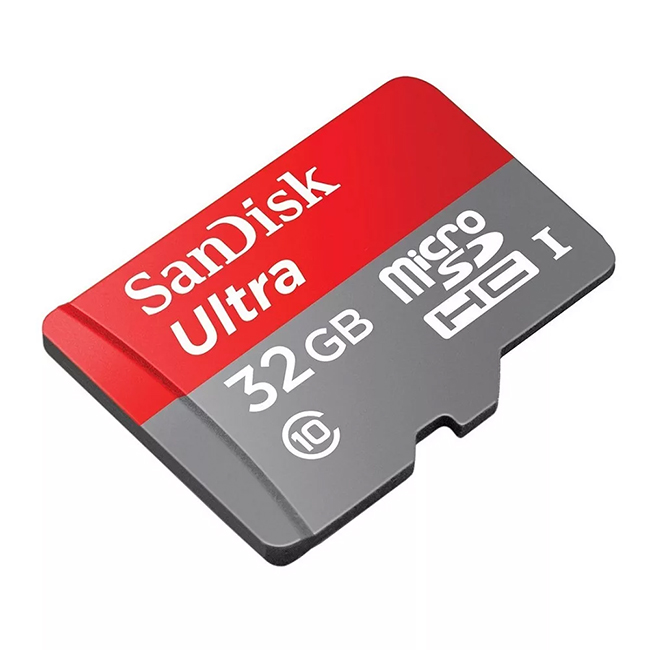 SANDISK Ultra microSDHC 32Gb - pour enregistrer des vidéos au téléphone