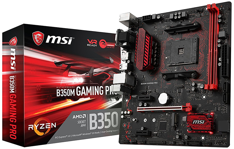 MSI B350M GAMING PRO - for economical assembly of a compact farm