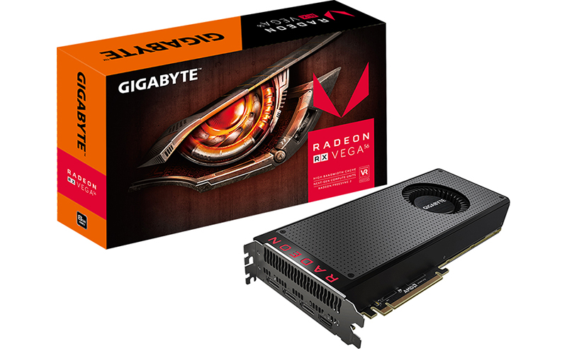 GIGABYTE Radeon RX Vega 56 - продуктивен ускорител от AMD