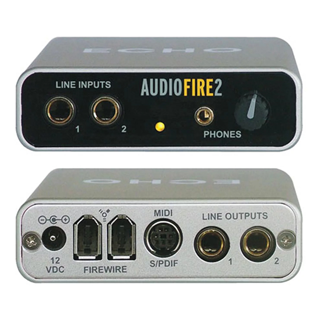 Echo AudioFire 2 on erinomainen vaihtoehto amatööri-tallenteille.