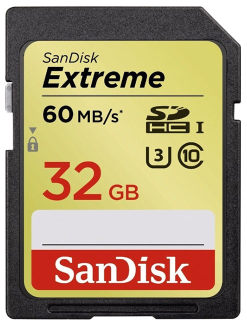 SanDisk Extreme SDHC UHS-luokka 3 60MB